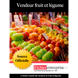 Fichier vendeur fruit et légume