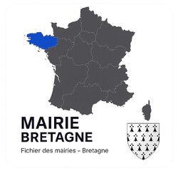 Fichier Email des Mairies région Bretagne - Mairies par région