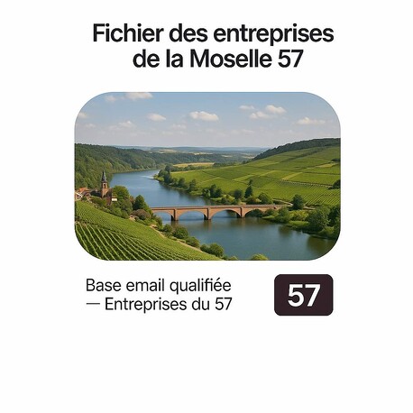 Fichier Email Entreprise 57 Moselle - Fichiers email d'entreprises par département
