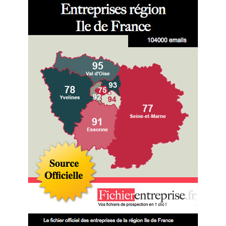 Fichier email Ile de France