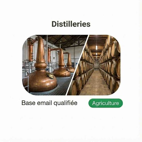 Fichier email des Distilleries - Fichier email Agriculture - Élevage