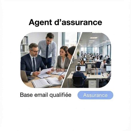 Fichier Email des Agents d'Assurances - Fichier email Finance - Assurance