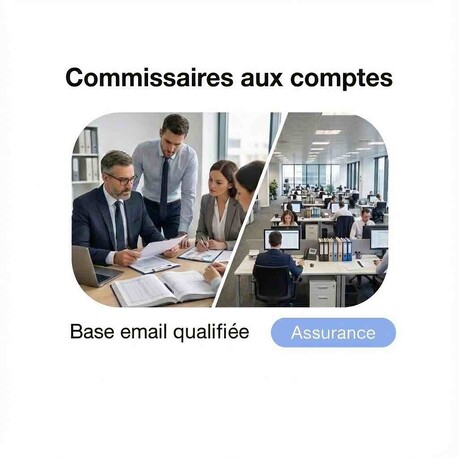 Fichier Email Commissaires aux Comptes - Fichier email Finance - Assurance