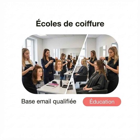 Fichier Email des Écoles de Coiffure - Fichier email Education - Enseignement