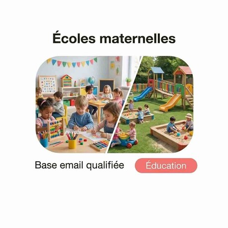 Fichier Email des Écoles Maternelles - Fichier email Education - Enseignement