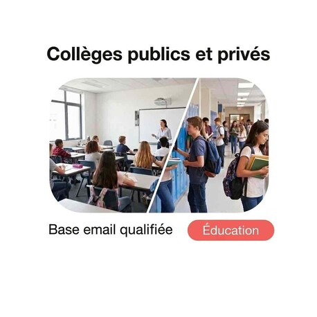 Fichier Email des Collèges - Fichier email Education - Enseignement