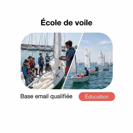 Fichier Email des Écoles de Voile - Fichier email Education - Enseignement