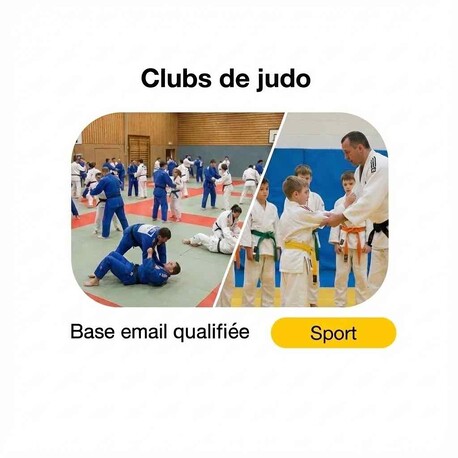 Fichier email des Clubs de Judo - Fichier email Sport - Association