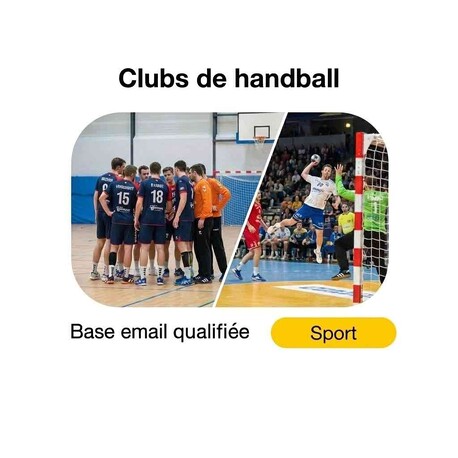 Fichier email des Clubs de Handball - Fichier email Sport - Association
