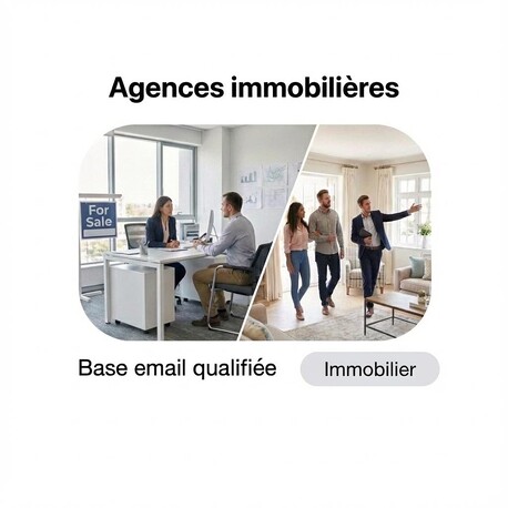 Fichier email Agences Immobilières - Fichier email Immobilier - BTP