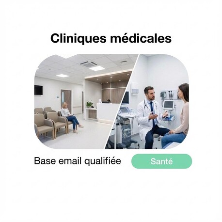 Fichier Email des Cliniques Médicales - Fichier email Santé - Social