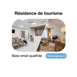 Fichier Email des Résidences de Tourisme - Fichier email hébergement