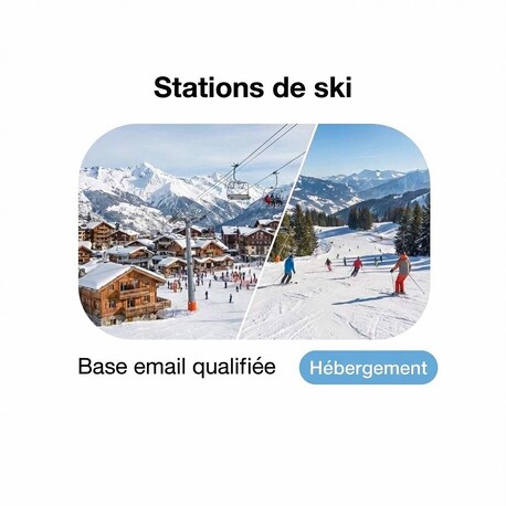 Fichier Email des Stations de Ski - Fichier email hébergement