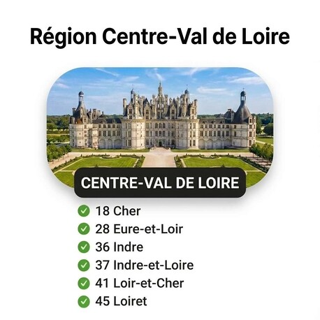 Fichier email Région Centre-Val de Loire - Fichiers email d'entreprises par région