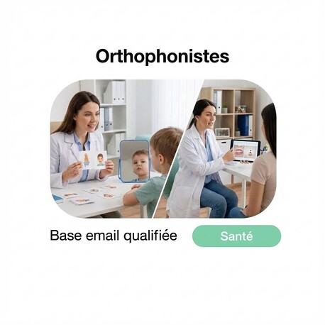 Fichier email Orthophonistes - Fichier email Santé - Social