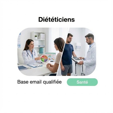 Fichier email Diététiciens - Fichier email Santé - Social