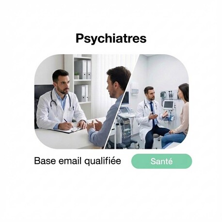 Fichier email Psychiatres - Fichier email Santé - Social