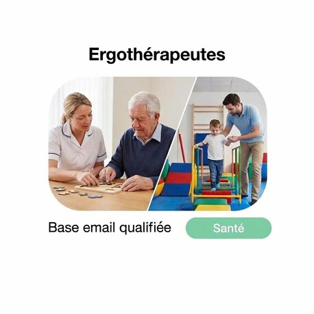 Fichier email Ergothérapeutes - Fichier email Santé - Social