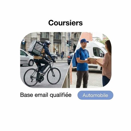 Fichier email Coursiers - Fichier email Automobile - Transport