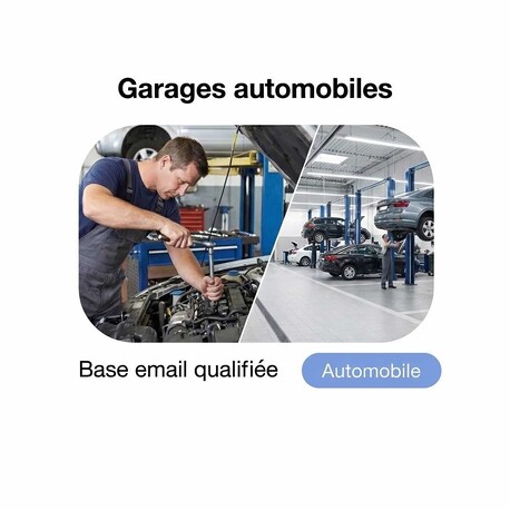 Fichier email Garages Automobiles - Fichier email Automobile - Transport
