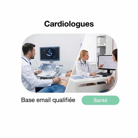 Fichier email Cardiologues - Fichier email Santé - Social