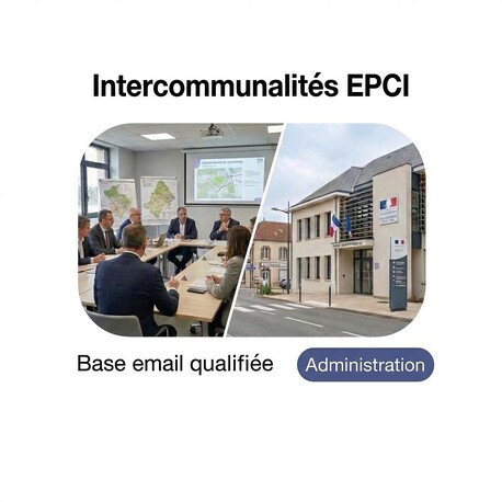 Fichier email Intercommunalités (EPCI) - Fichier email Administration