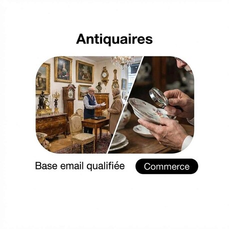 Fichier email Antiquaires - Fichier email Commerce de détails