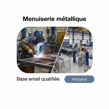 Fichier Menuiseries Métalliques - Fichier email Immobilier - BTP
