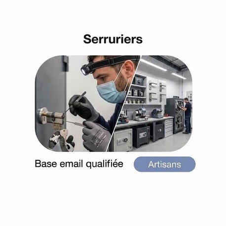 Fichier email des Serruriers - Fichier email Immobilier - BTP
