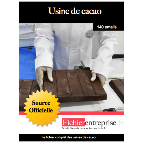 Fichier des usines de cacao