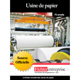 Fichier des usines de papier