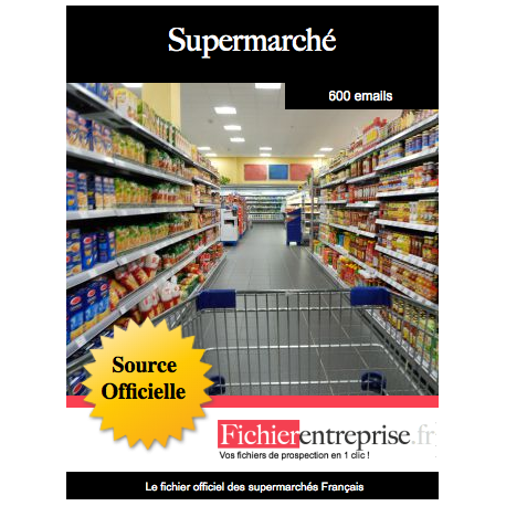 Fichier des supermarchés