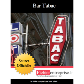 Fichier email des bars tabac