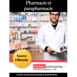Fichier email pharmacies et parapharmacies