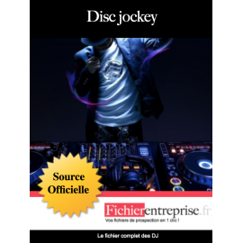 Fichier email des Disc jockey DJ