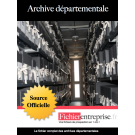 Fichier email archives départementales