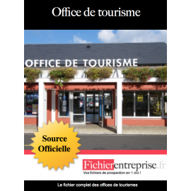 Fichier email des offices de tourisme