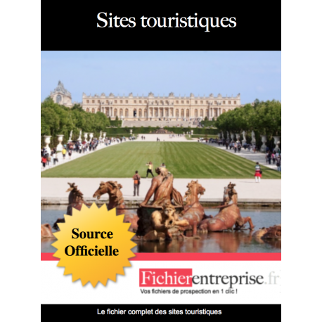Fichier email sites touristiques