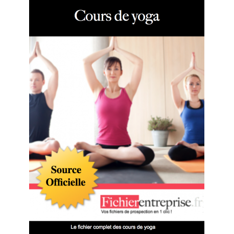Fichier email des cours de yoga