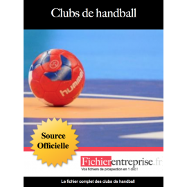 Fichier email des clubs de handball