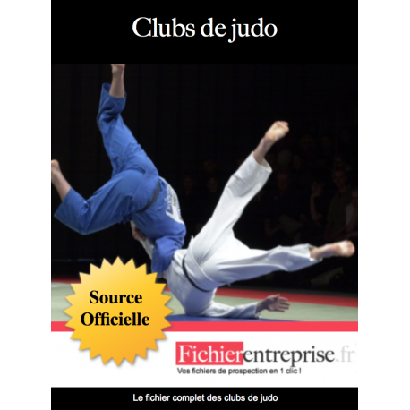 Fichier email des clubs de judo