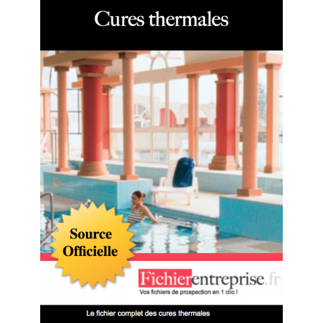 Fichier email des cures thermales