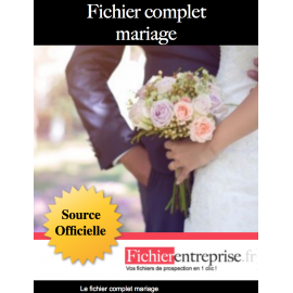 Fichier complet mariage