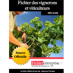 Fichier des vignerons et viticulteurs