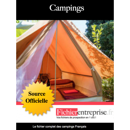 Fichier email des campings